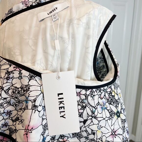 LIKELY • One-Shoulder Asymmetrical Floral Dress - Picture 9 of 14